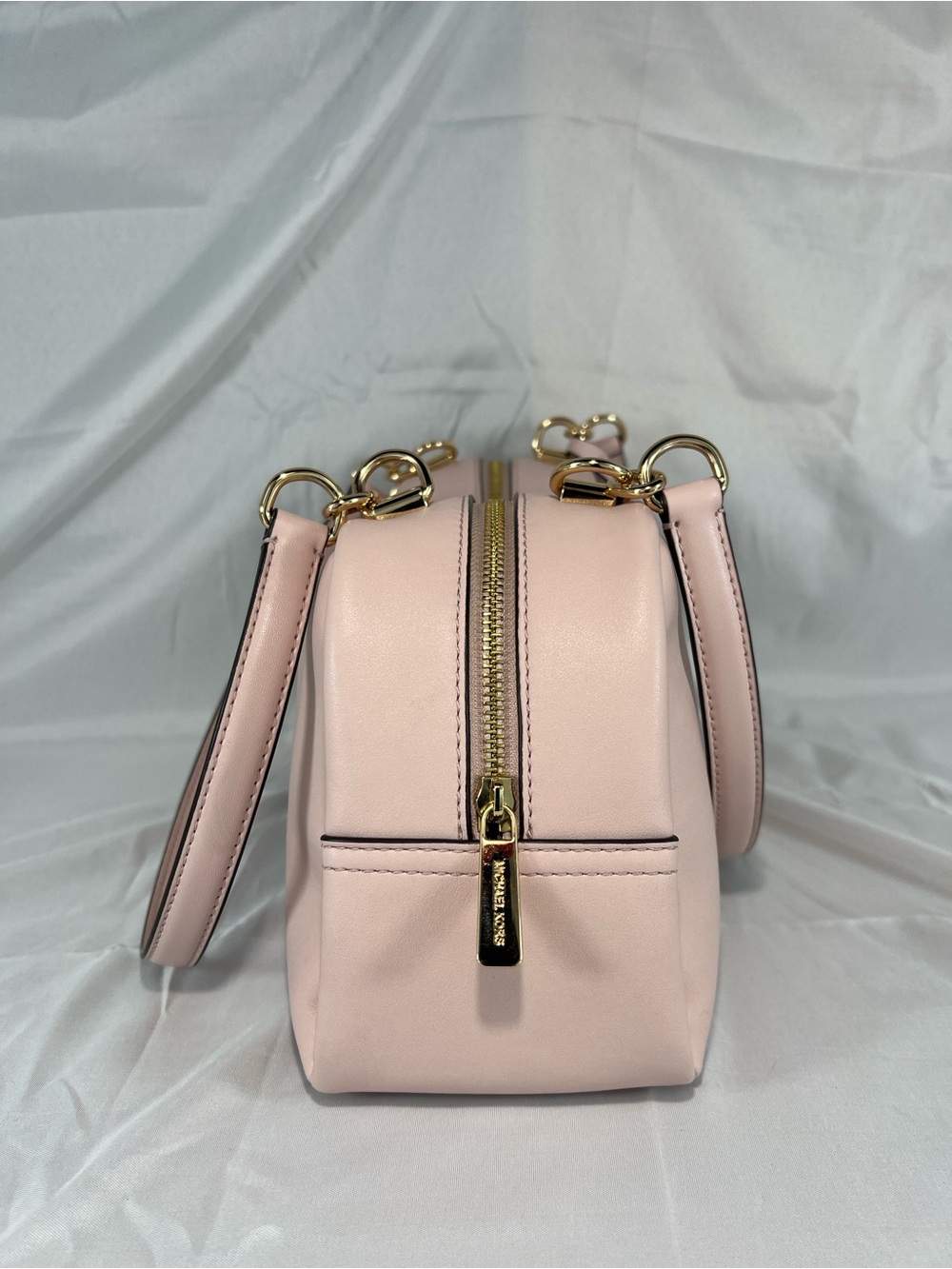 Michael Kors Cecily Soft Leather Shoulder Bag + Matching MK Wallet Pink Set - Picture 3 of 16